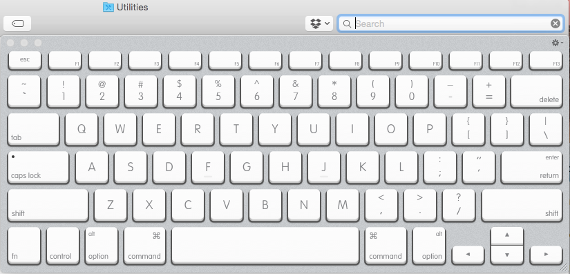 touch screen keyboard mac